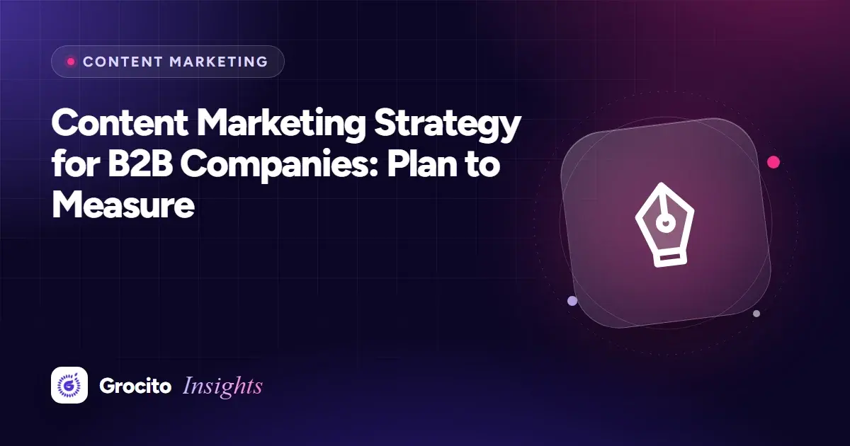 Content Marketing Strategy for B2B Companies: Plan to Measure