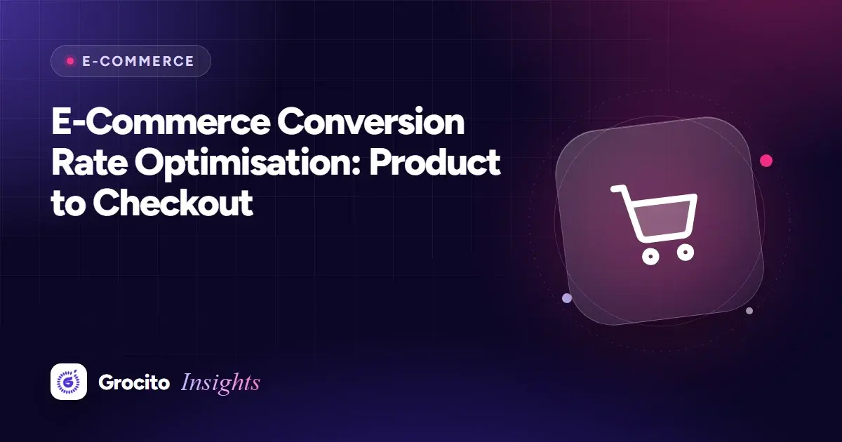 E-Commerce Conversion Rate Optimisation: Product to Checkout
