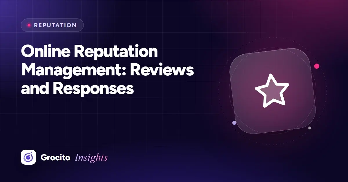 Online Reputation Management: Reviews and Responses