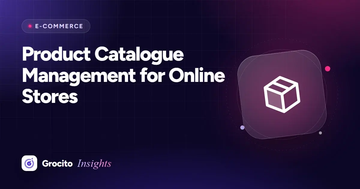 Product Catalogue Management for Online Stores