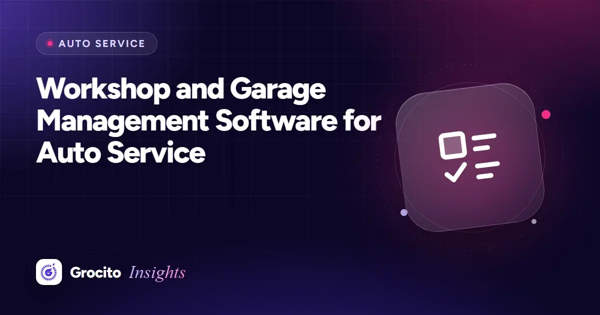 Workshop and Garage Management Software for Auto Service