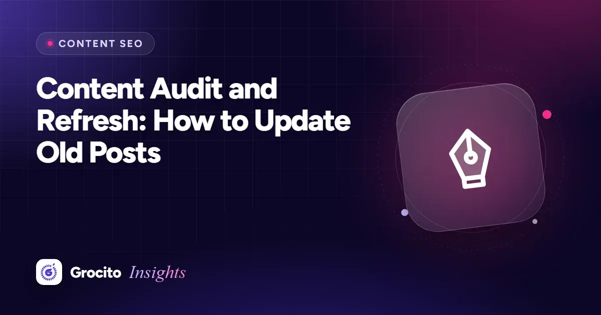 Content Audit and Refresh: How to Update Old Posts